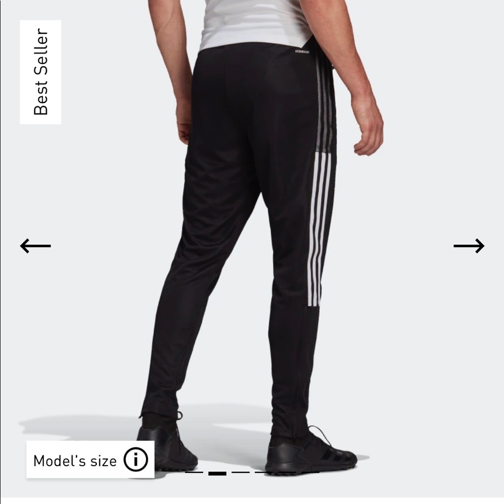 Adidas Tiro Mens Joggers -Black, size Medium